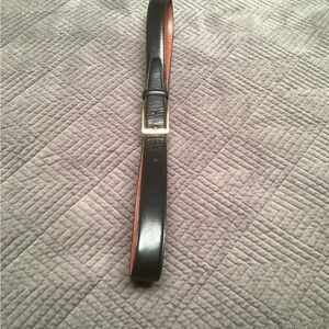 Johnson & Murphy mens leather belt, 36”, glazed kidskin glove lined, made in USA